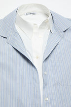 Soubla Striped Shirting (Blue/White)