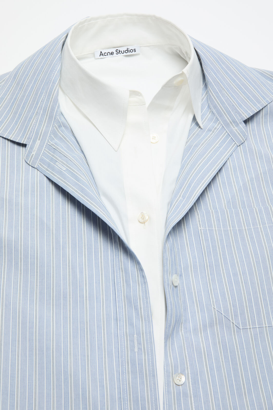 Soubla Striped Shirting (Blue/White)