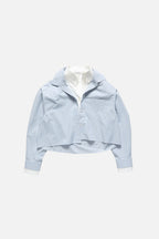 Soubla Striped Shirting (Blue/White)