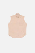 Sleeveless Cotton and Silk Blouse