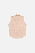 Sleeveless Cotton and Silk Blouse