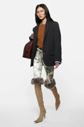Layered Wool Suit Jacket
