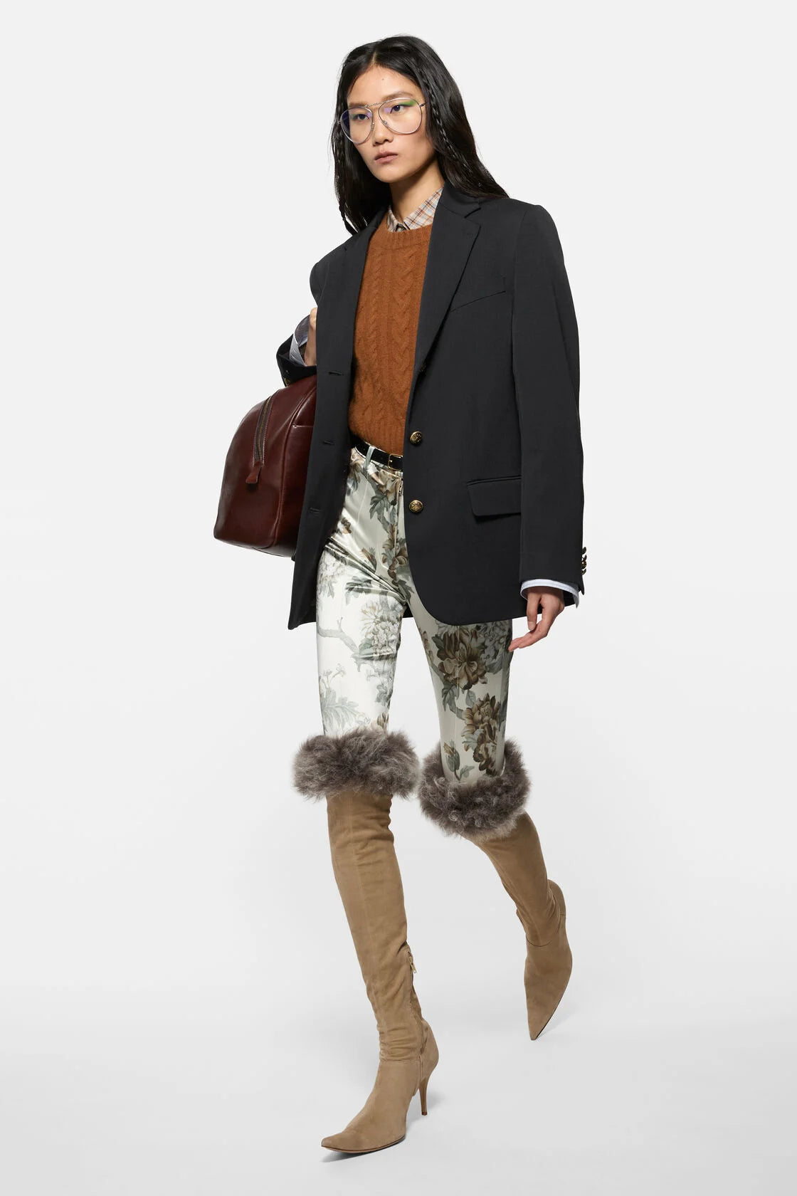 Layered Wool Suit Jacket