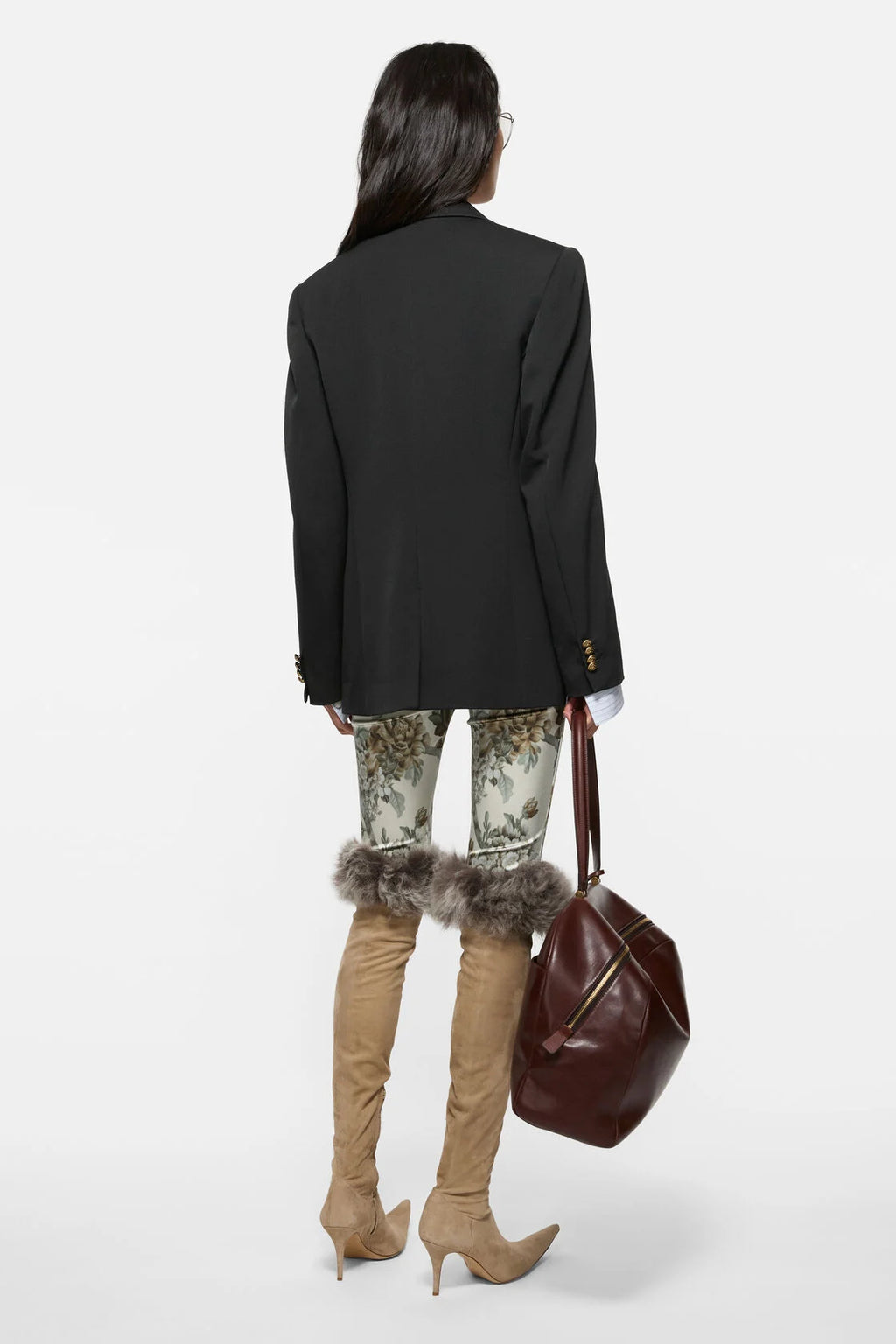 Layered Wool Suit Jacket