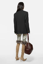 Layered Wool Suit Jacket