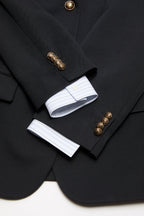 Layered Wool Suit Jacket