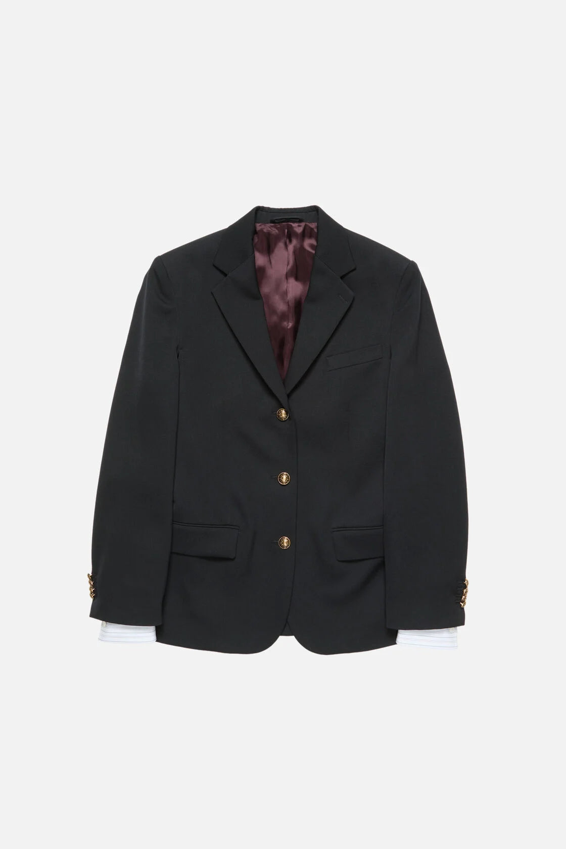 Layered Wool Suit Jacket