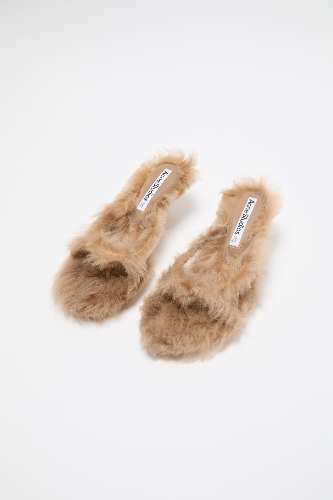Furry Kitten Heel Sandals