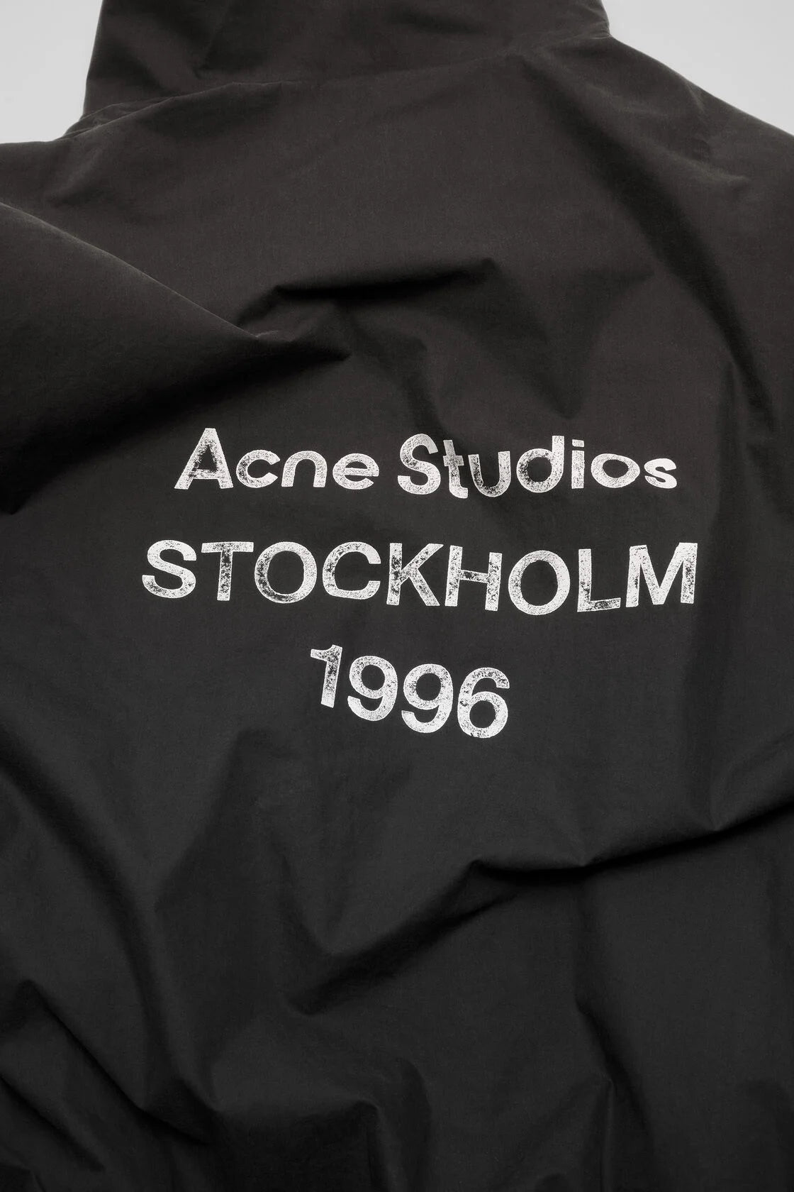 Washed logo jacket