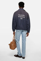 Washed logo jacket