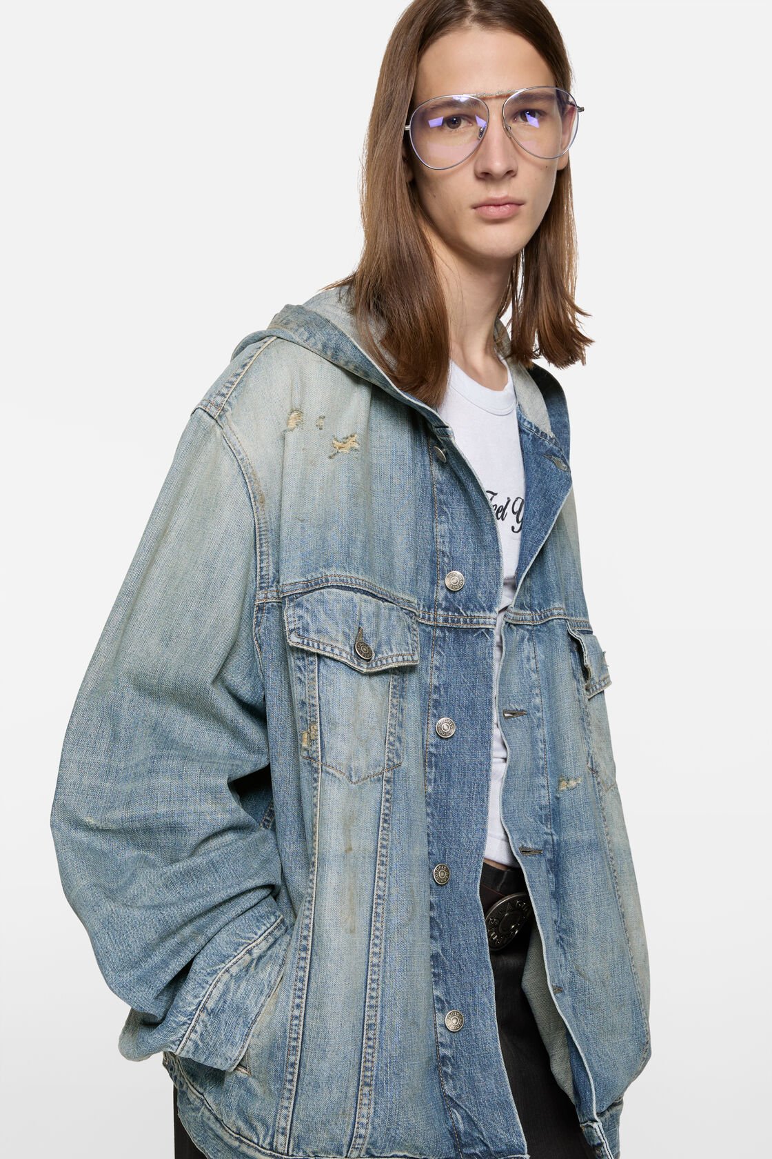 Hooden Denim Jacket