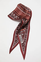 Checkered Silk Bandana