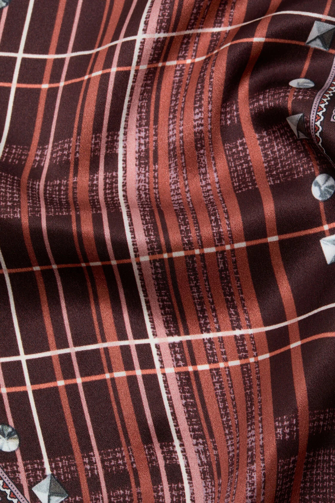 Checkered Silk Bandana