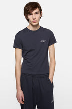 Jersey T-Shirt With Logo Dark Navy