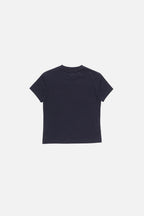 Jersey T-Shirt With Logo Dark Navy