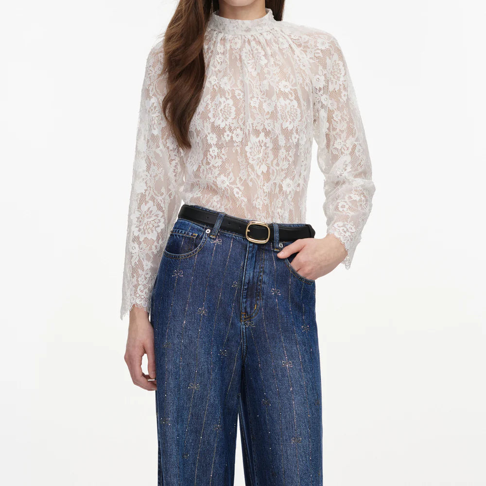 White Lace Blouse