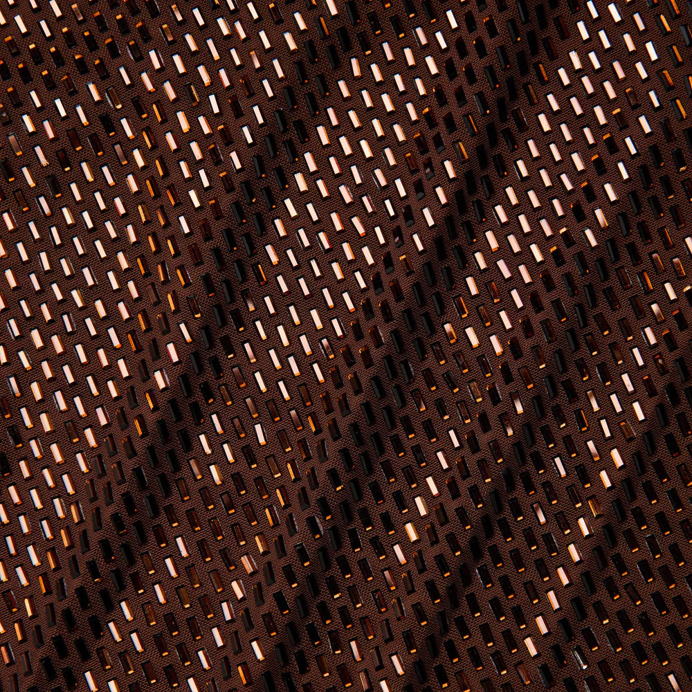 Brown Rhinestone Racer Back Maxi Dress