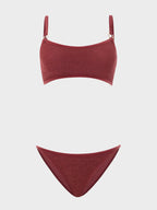 Iris Bikini with Gold Hoops