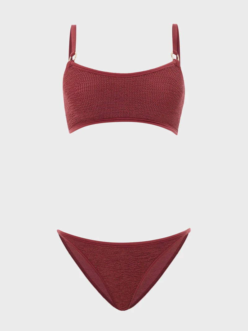 Iris Bikini with Gold Hoops