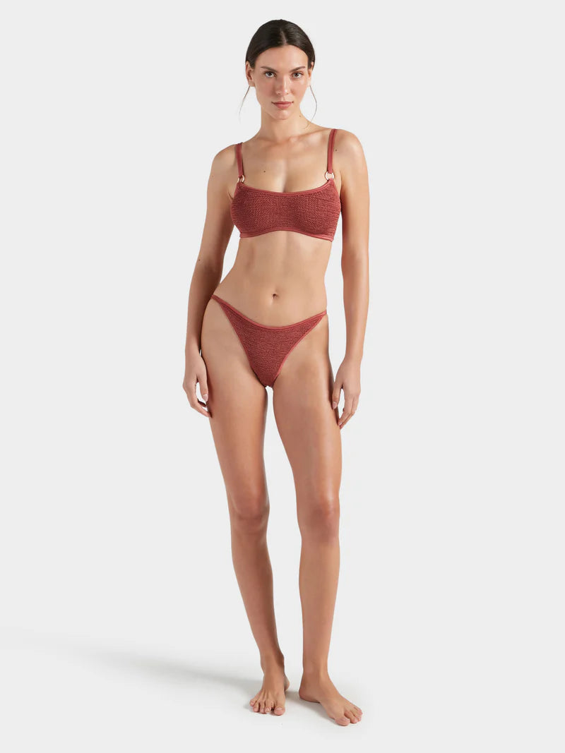 Iris Bikini with Gold Hoops