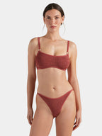Iris Bikini with Gold Hoops