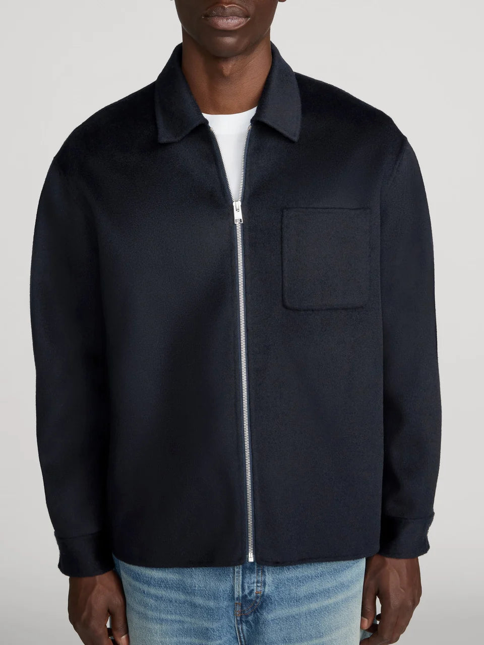 Double Face Zip Shirt Jacket