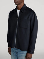 Double Face Zip Shirt Jacket
