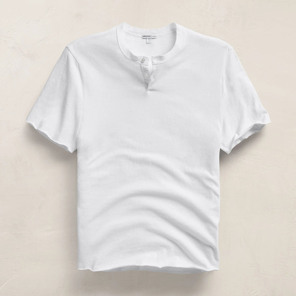 Natural Slub Jersey S/S Henley