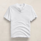 Natural Slub Jersey S/S Henley