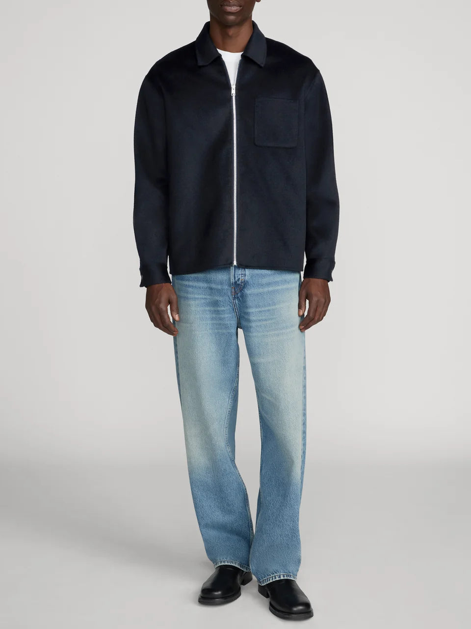 Double Face Zip Shirt Jacket