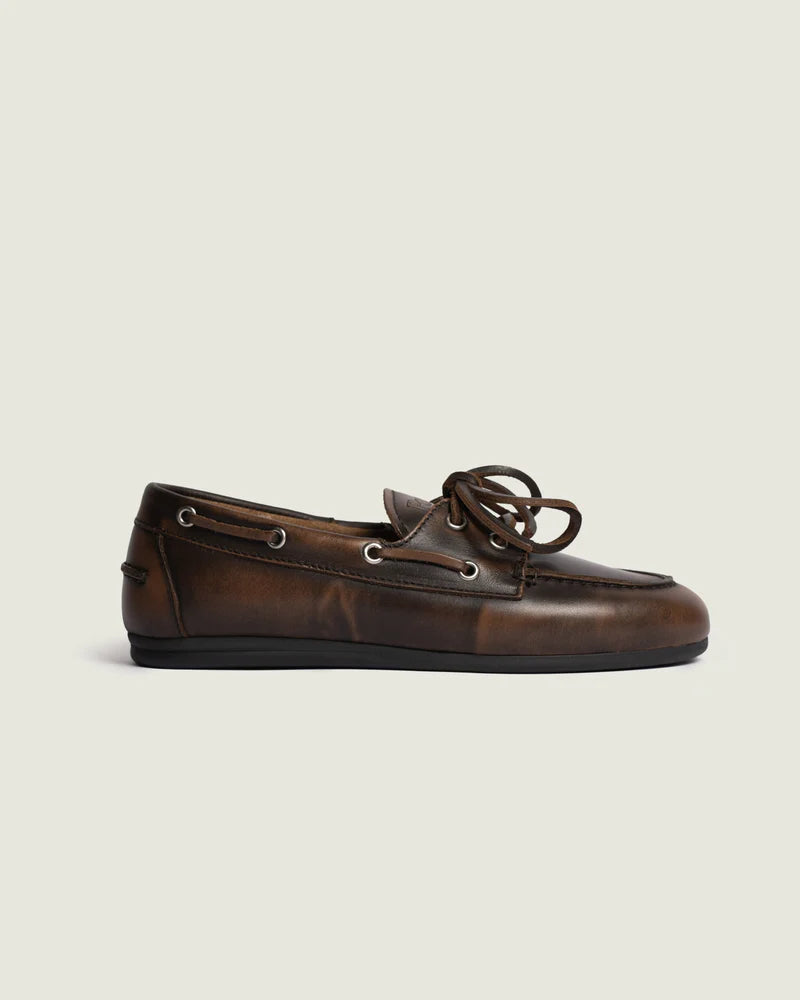 Boat Loafer Brushed - Leather