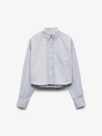 Marin Cropped Striped Shirt