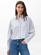 Marin Cropped Striped Shirt