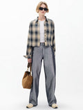 Marin Cropped Plaid Shirt