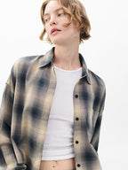 Marin Cropped Plaid Shirt