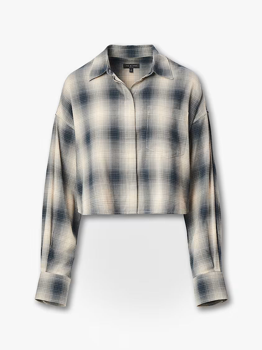 Marin Cropped Plaid Shirt