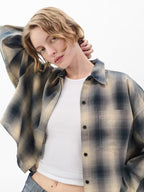 Marin Cropped Plaid Shirt