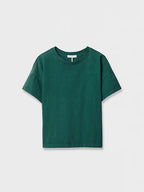 Distreesed Washed Kelly Boxy Tee