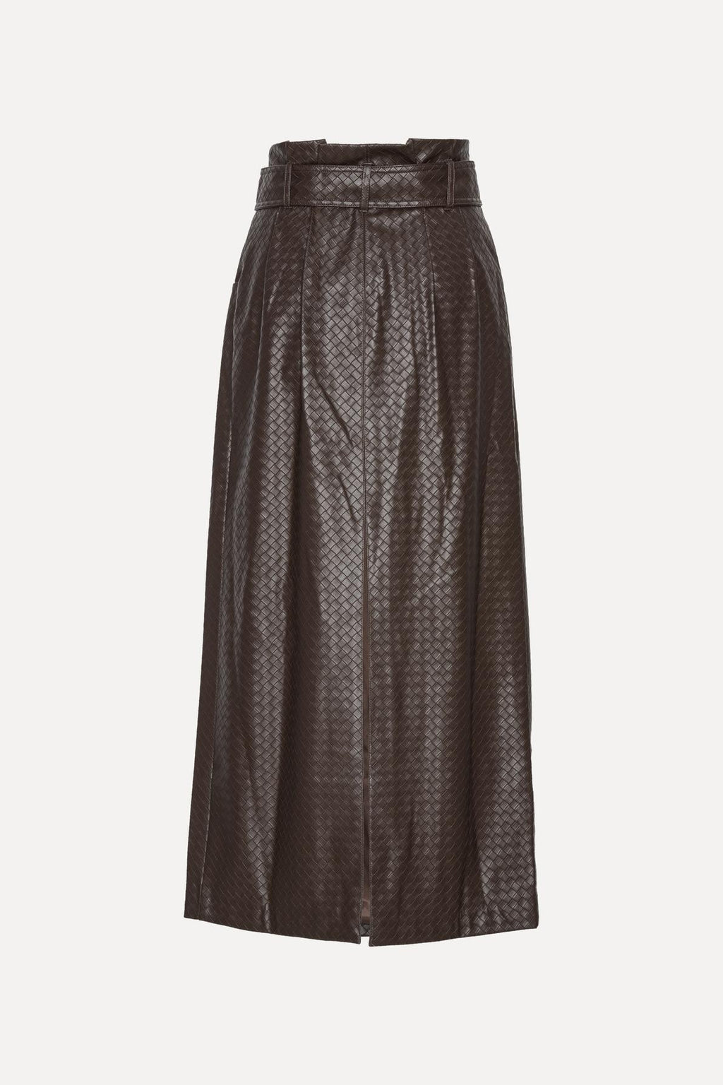 Midi Paper Waist Skirt