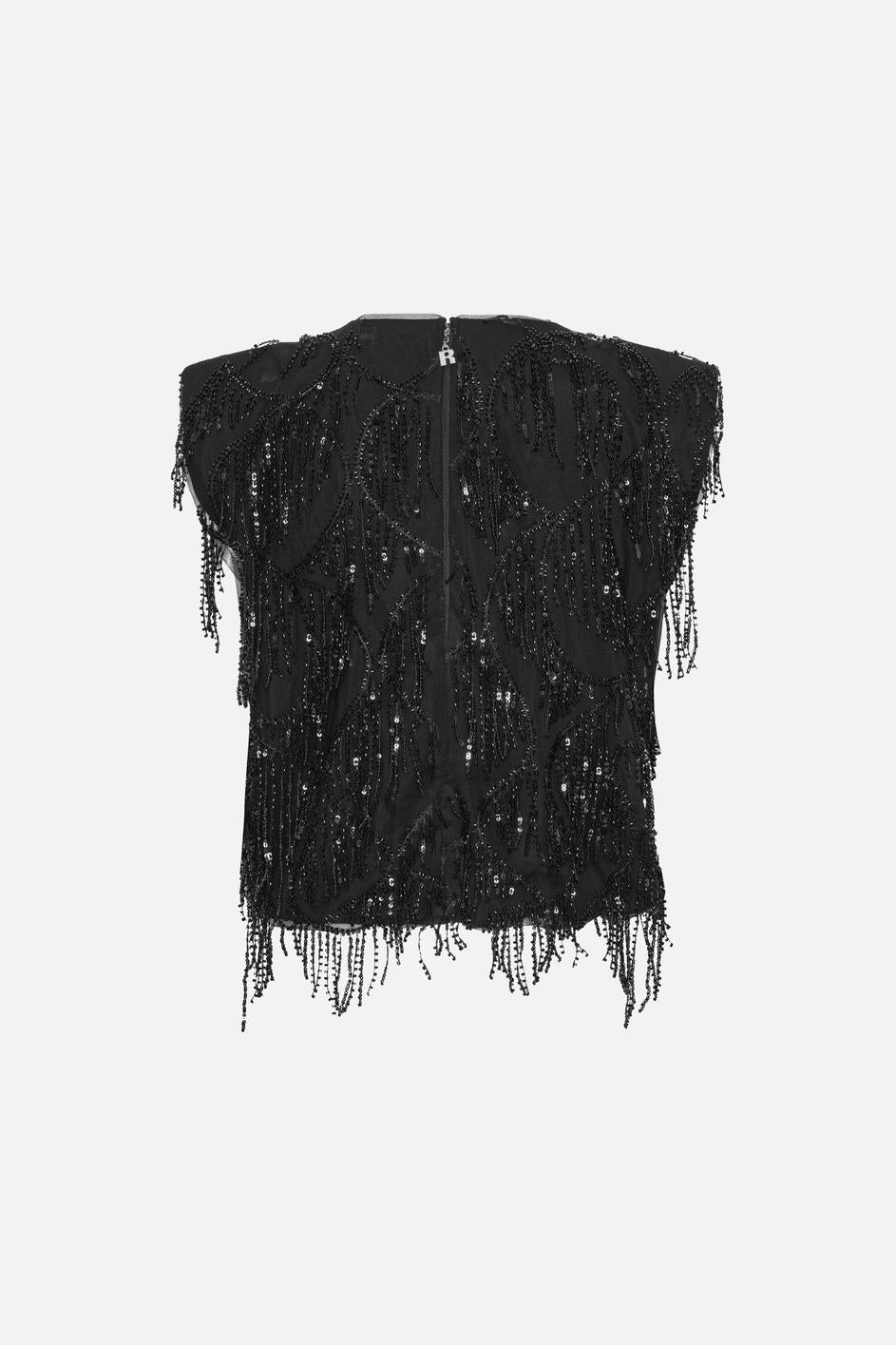 Sequins Sleeveless Top