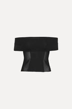 Knitted Off-Shoulder Top