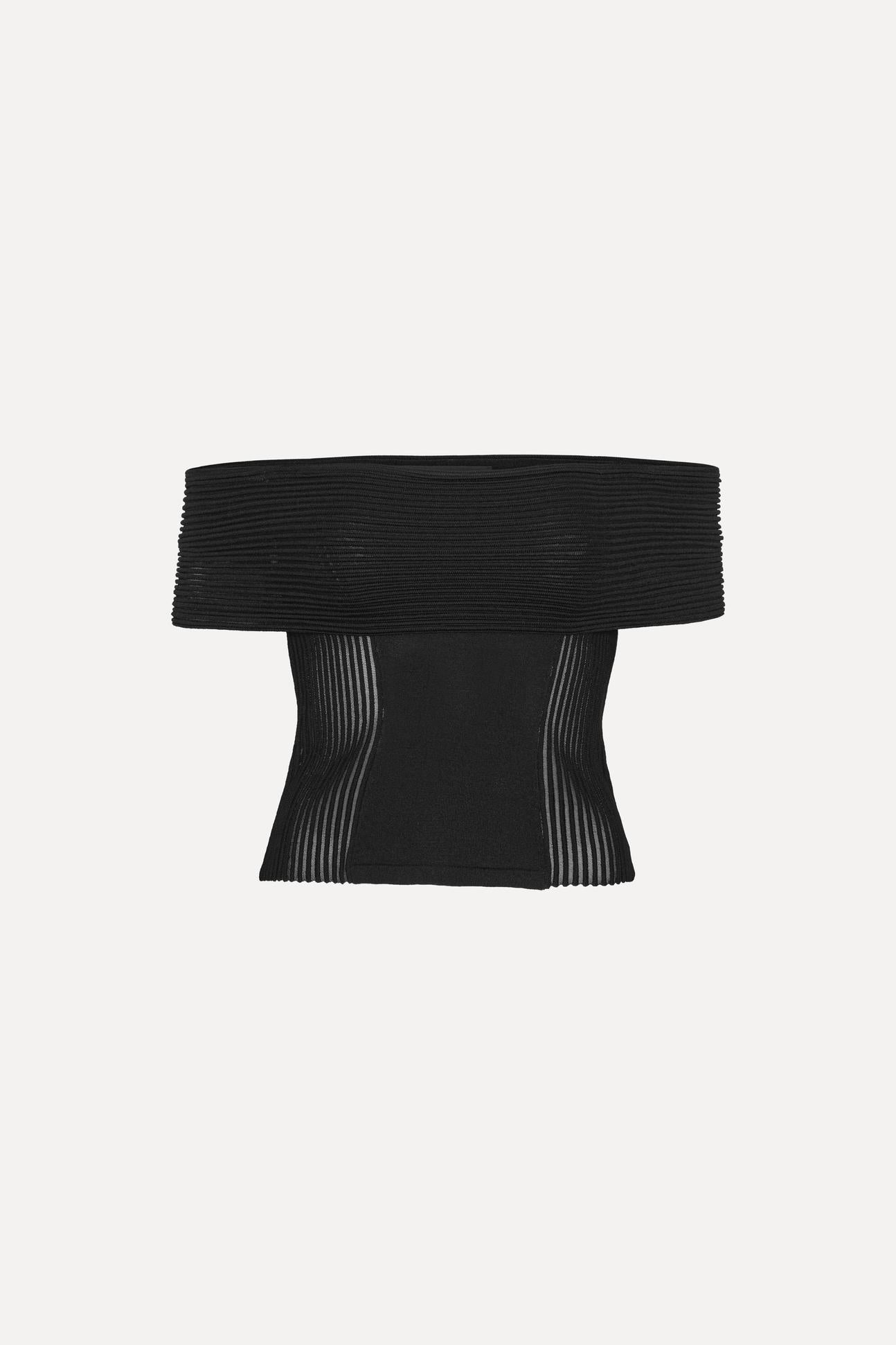 Knitted Off-Shoulder Top