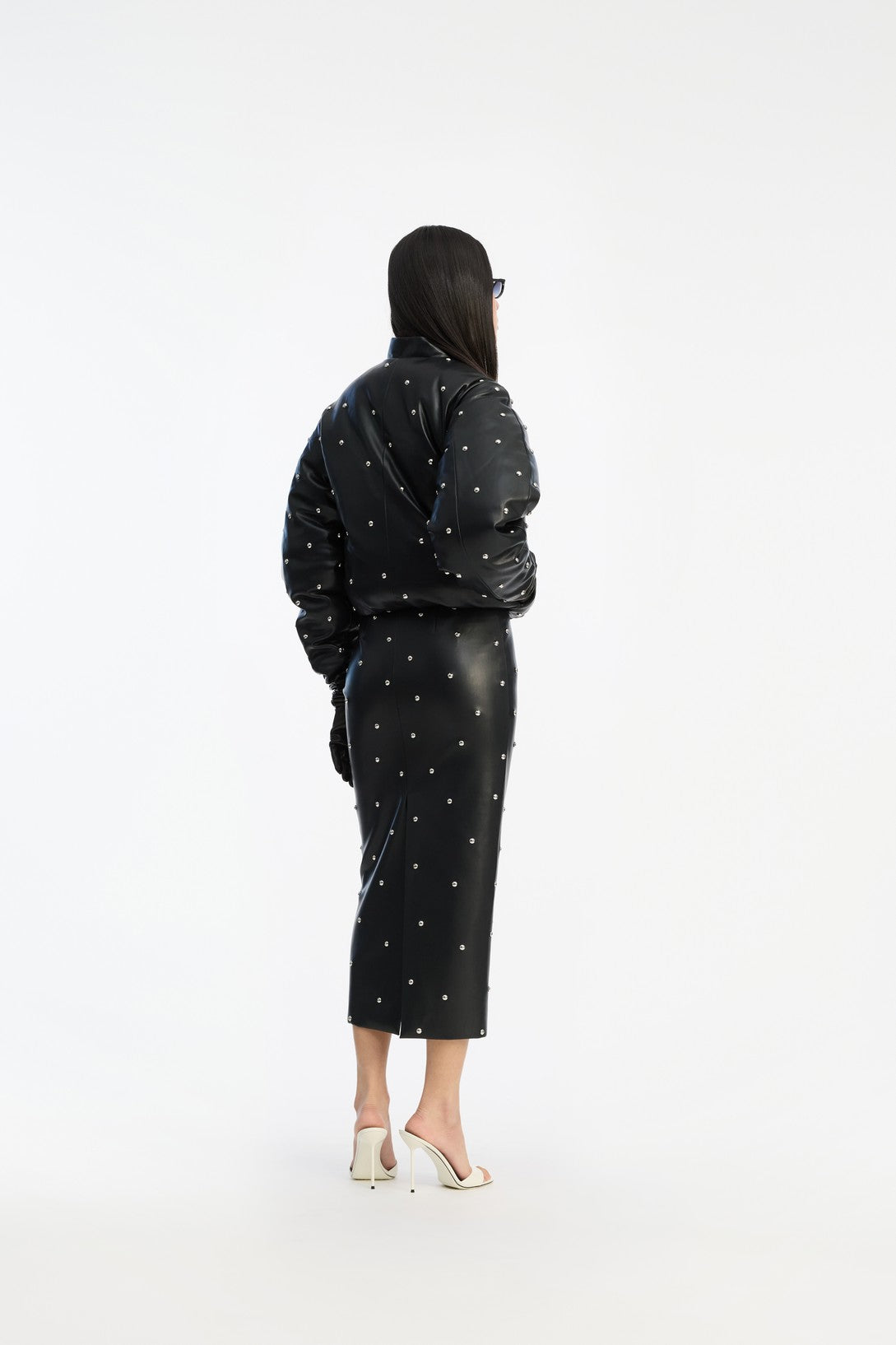 Studded Pencil Skirt