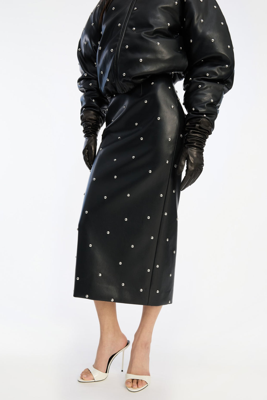 Studded Pencil Skirt