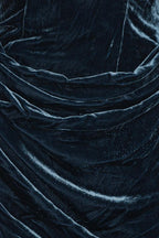 Silk Velvet Slit Dress