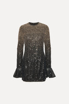 Beaded Ls Mini Dress