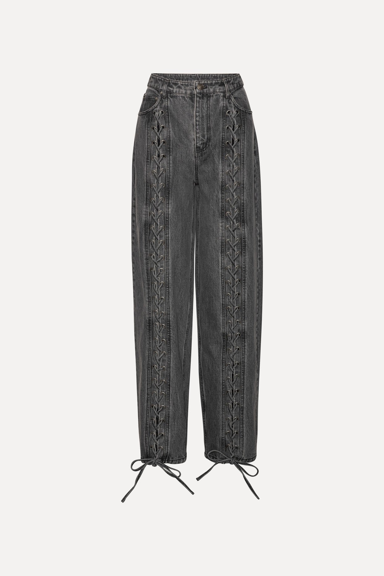 Denim Laced Leg Pants