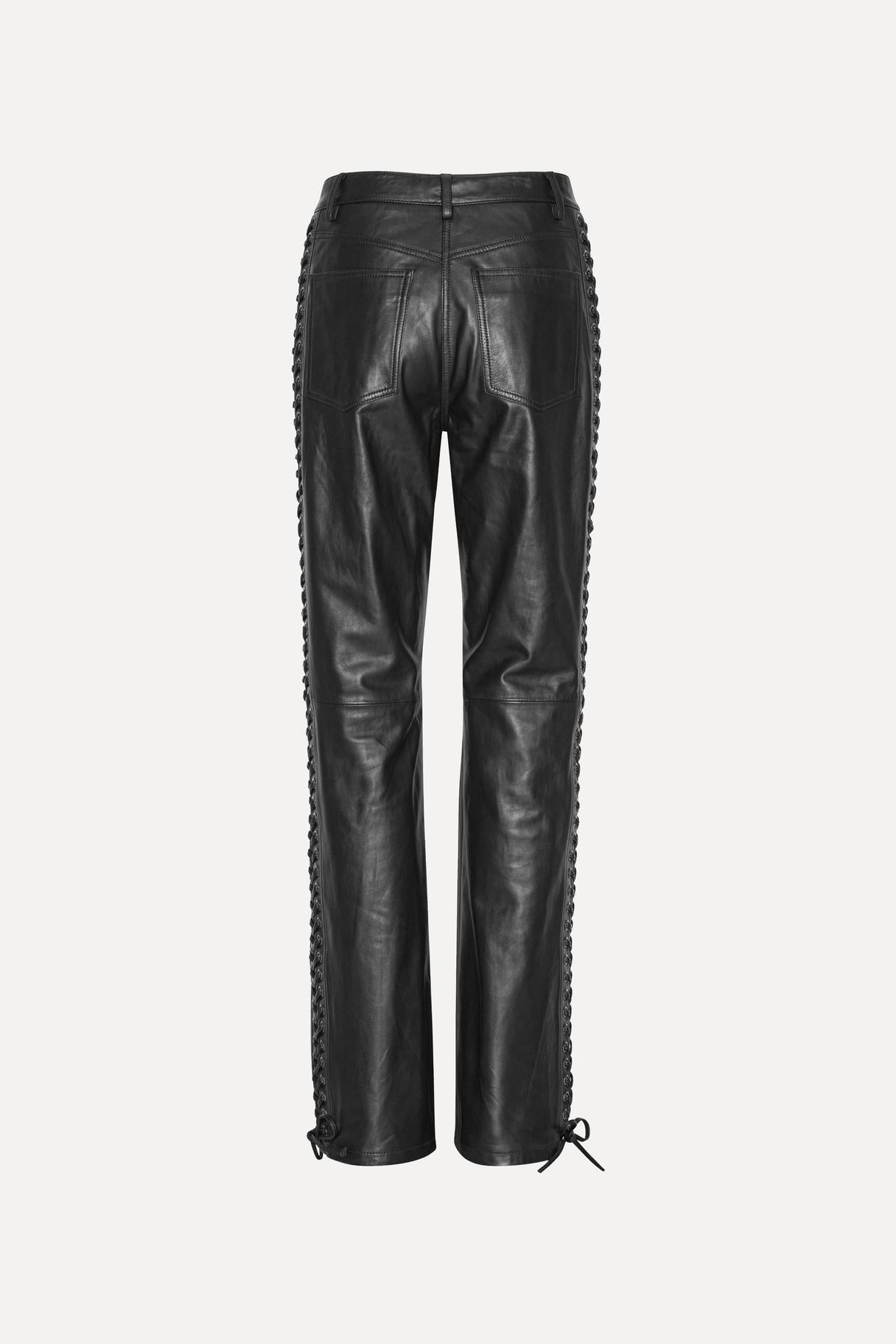 Laced Leather Pants