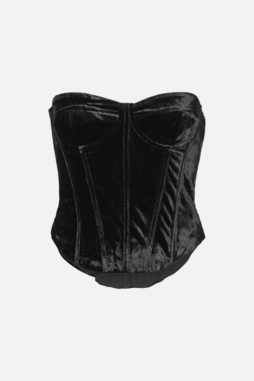 Velvet Bustier Top