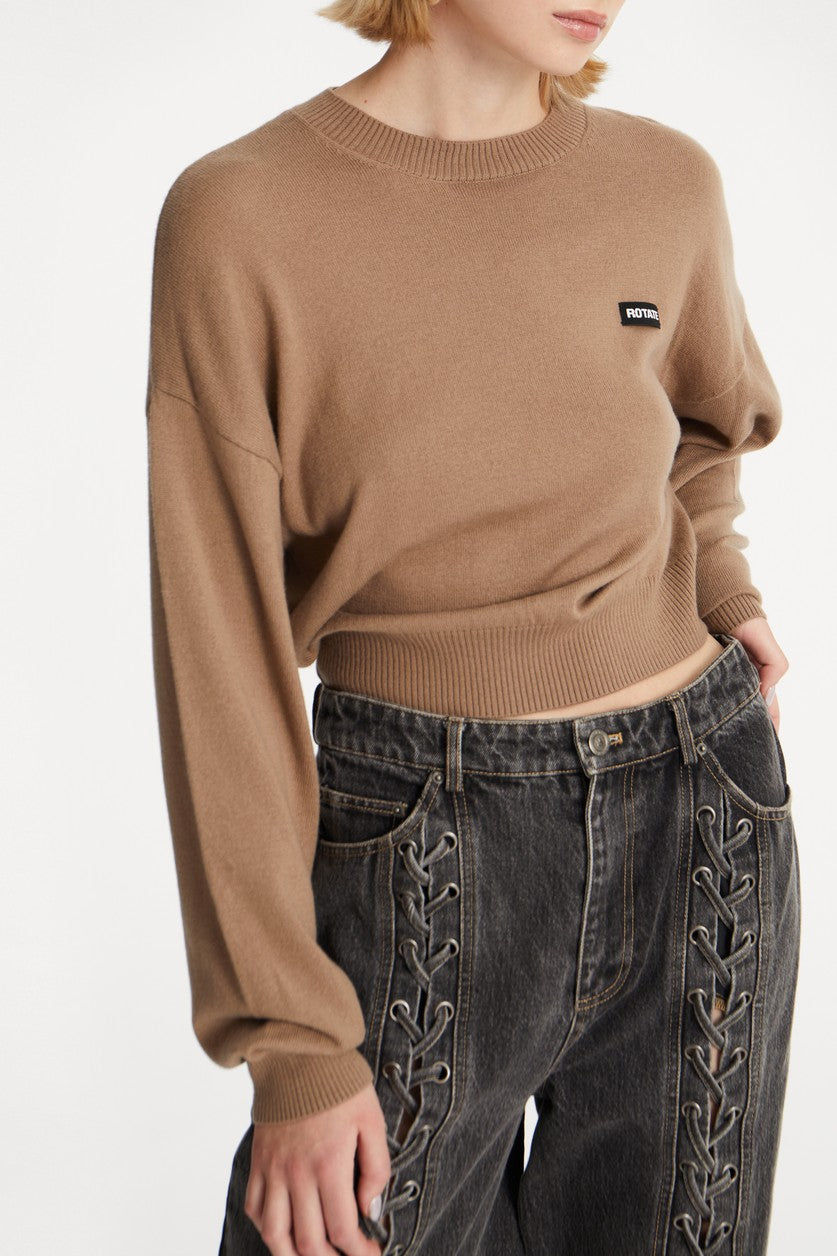 Denim Laced Leg Pants